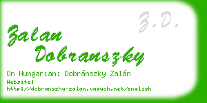 zalan dobranszky business card